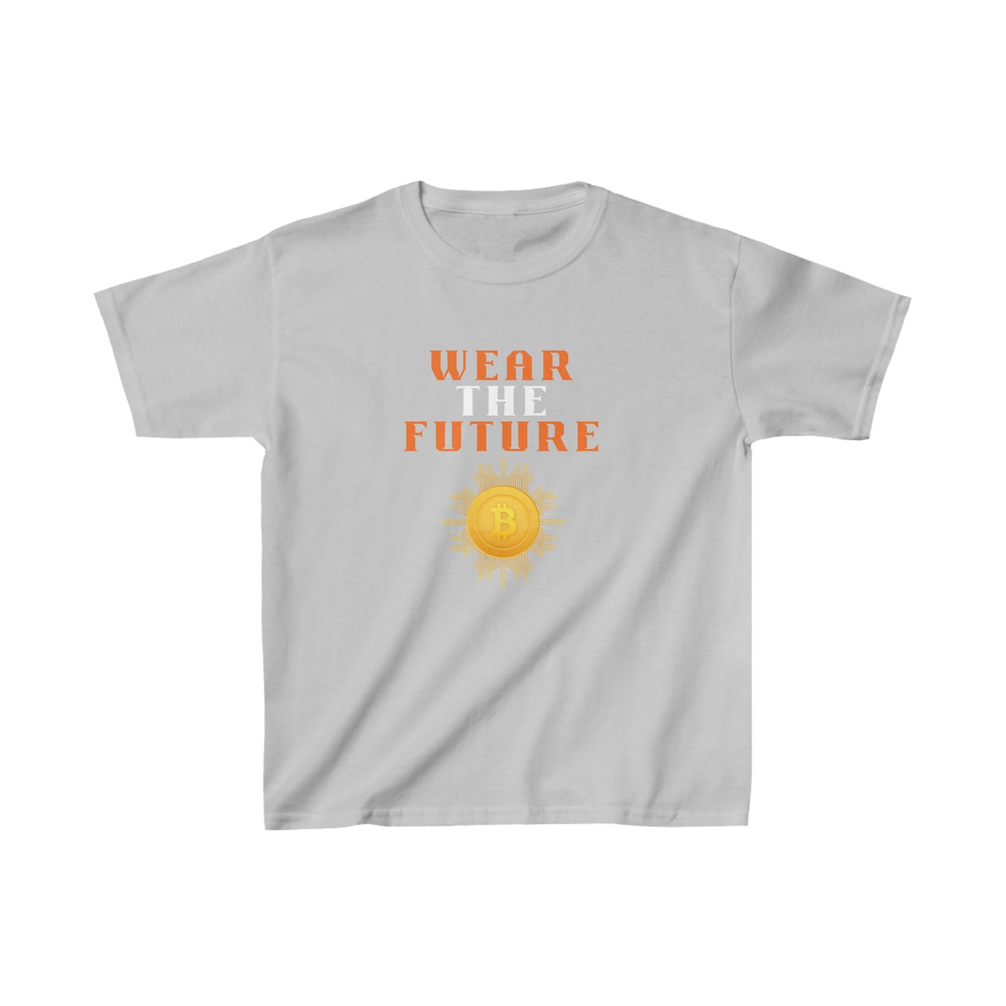 WEARWEAR THE FUTURE 
This all-purpose tee is perfect for everyday wear, made with premium materials like 100% US cotton and subtle polyester for a versatile balance. Reinforced shouldeKids clothesPrintifyBlock Style Co