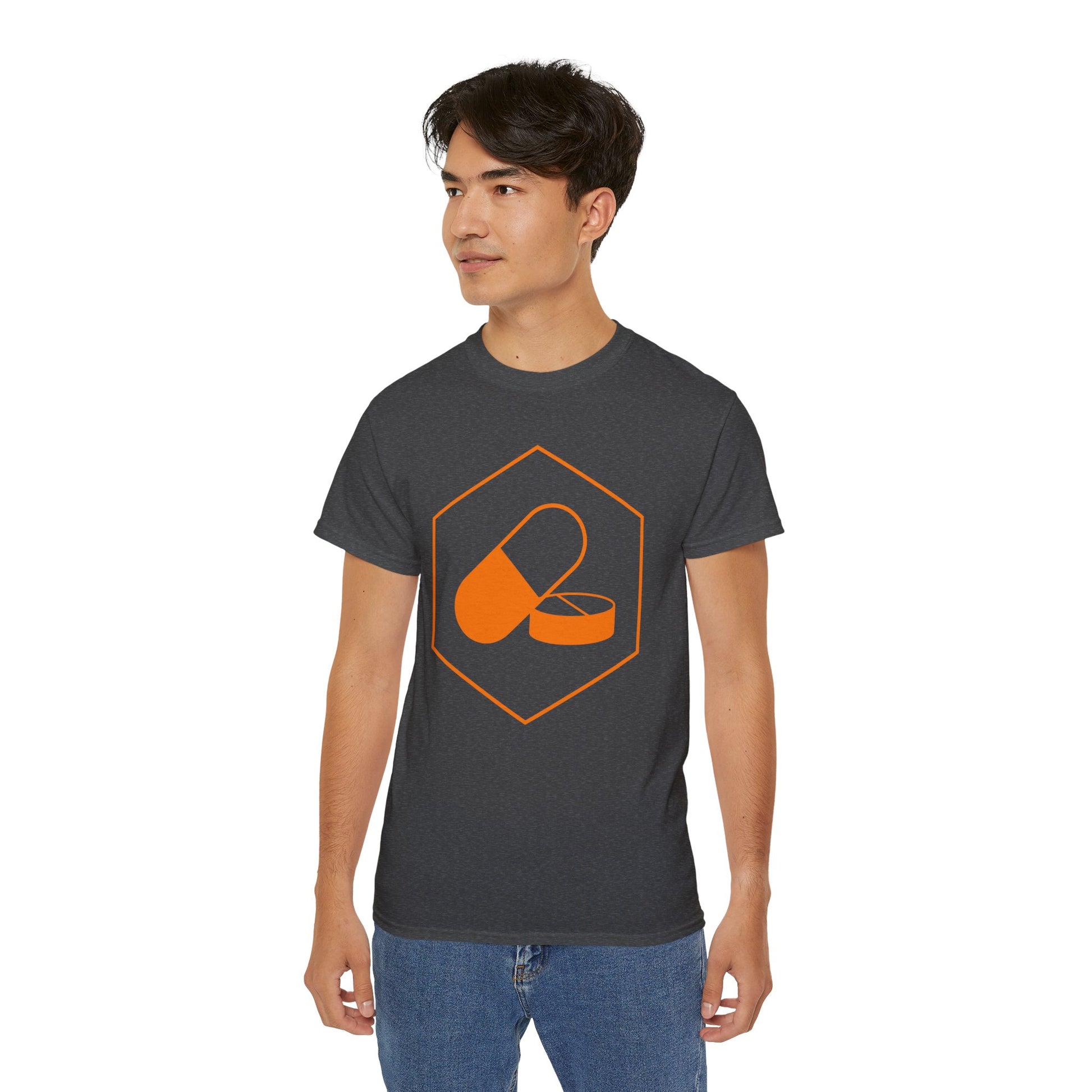 Orange PilledOrange Pilled 
Take a leap of faith with this ultra cotton unisex tee from Orange Pilled. With quality cotton construction, bold designs are guaranteed to shine. Perfectly tappedT-ShirtPrintifyBlock Style Co