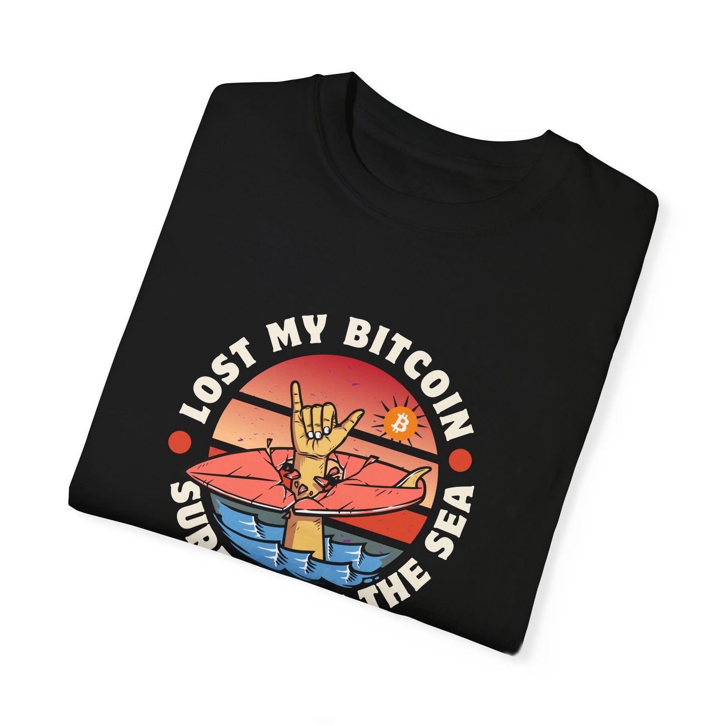 Lost BitcoinLost Bitcoin at Sea 
Introducing the "Comfort Colors 1717" garment-dyed t-shirt from Comfort Colors! Customize it to your heart's content with its 100% ring-spun cotton fabric. The sofT-ShirtPrintifyBlock Style Co