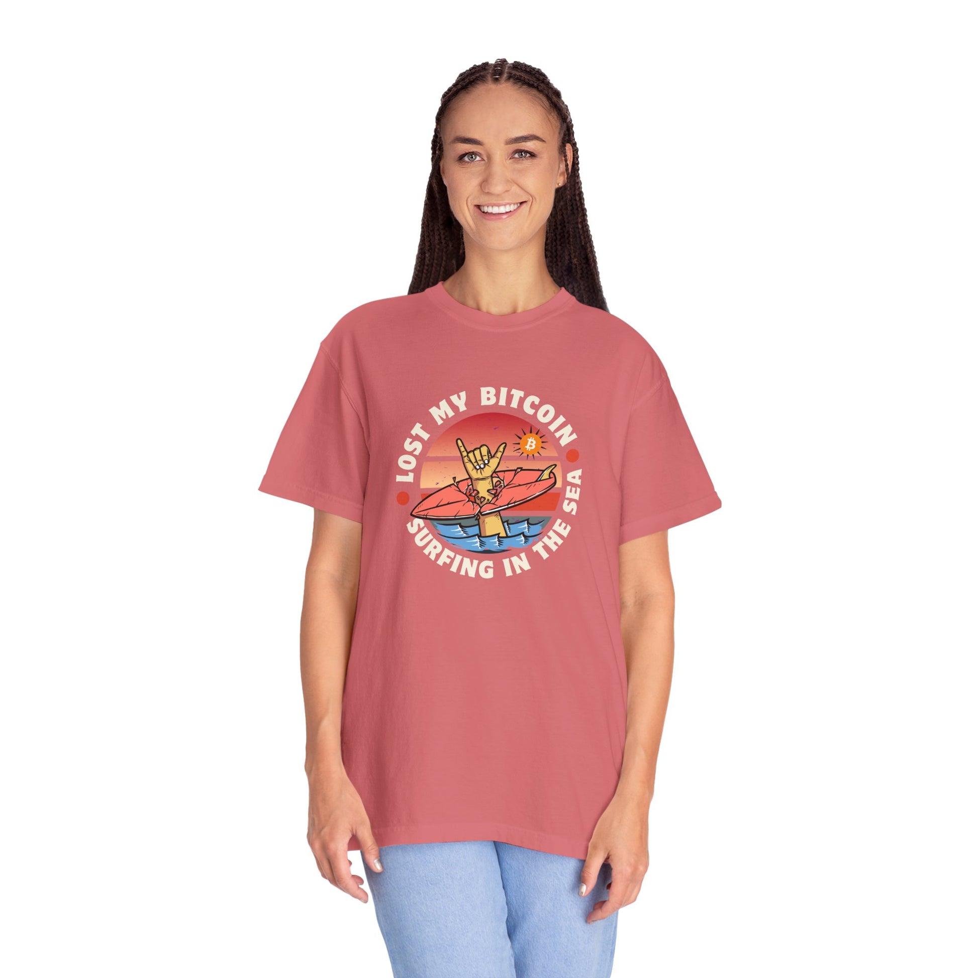 Lost BitcoinLost Bitcoin at Sea 
Introducing the "Comfort Colors 1717" garment-dyed t-shirt from Comfort Colors! Customize it to your heart's content with its 100% ring-spun cotton fabric. The sofT-ShirtPrintifyBlock Style Co