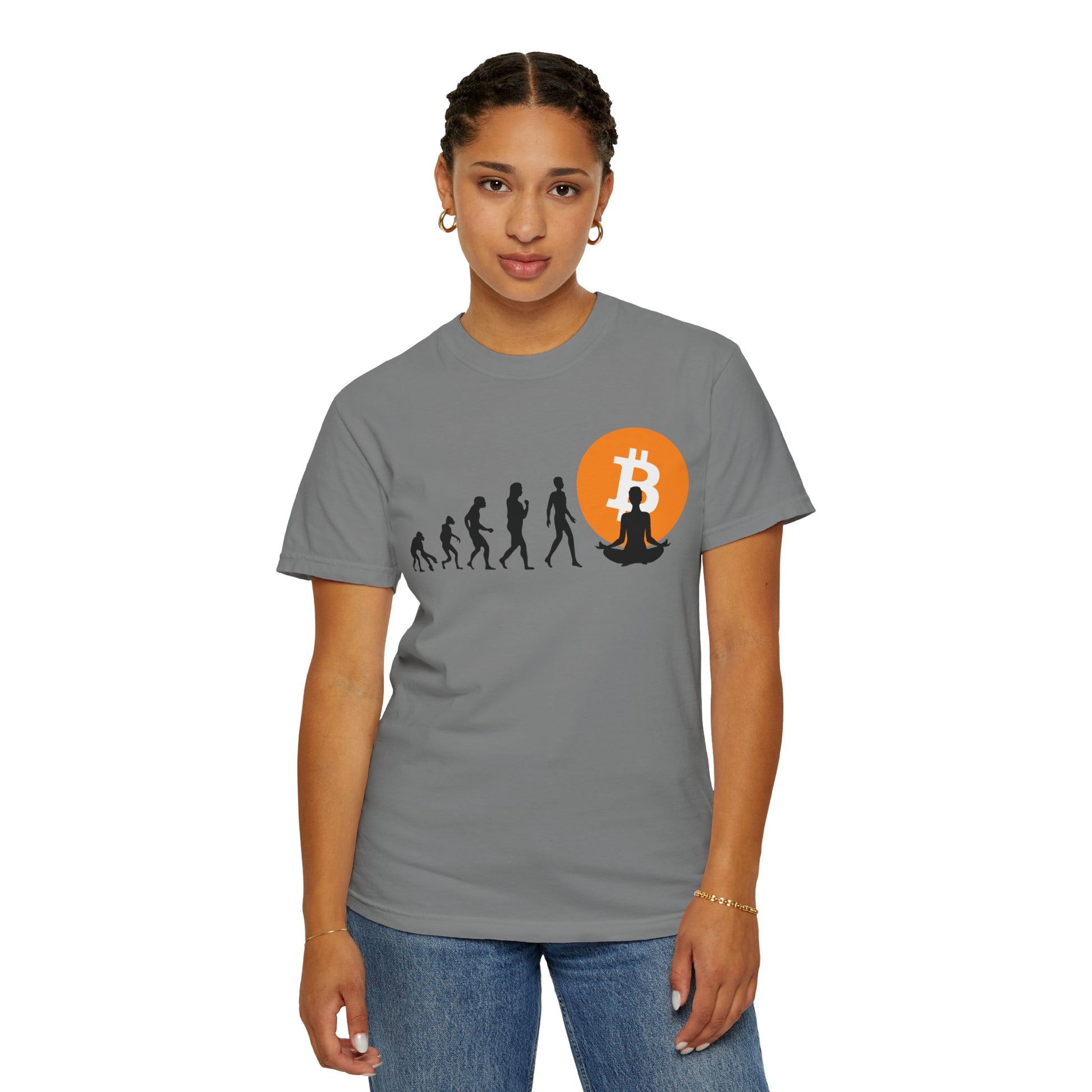 Bitcoin EvolutionBitcoin Evolution 
Unleash the true potential of the "Comfort Colors 1717" garment-dyed t-shirt by Comfort Colors. Crafted with 100% ring-spun US cotton, this tee delivers unmatched T-ShirtPrintifyBlock Style Co