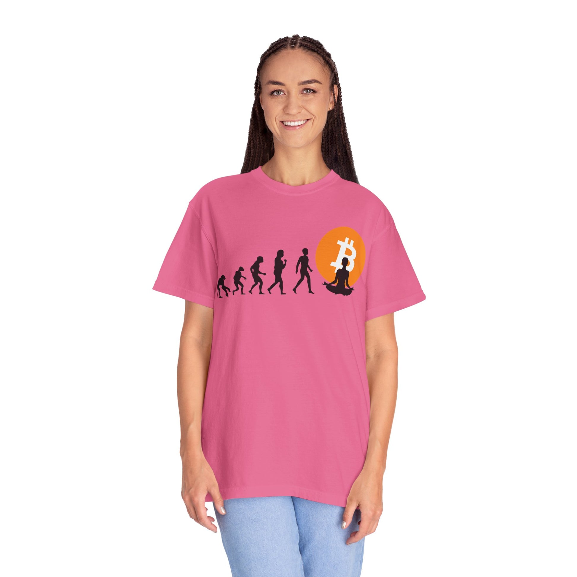 Bitcoin EvolutionBitcoin Evolution 
Unleash the true potential of the "Comfort Colors 1717" garment-dyed t-shirt by Comfort Colors. Crafted with 100% ring-spun US cotton, this tee delivers unmatched T-ShirtPrintifyBlock Style Co