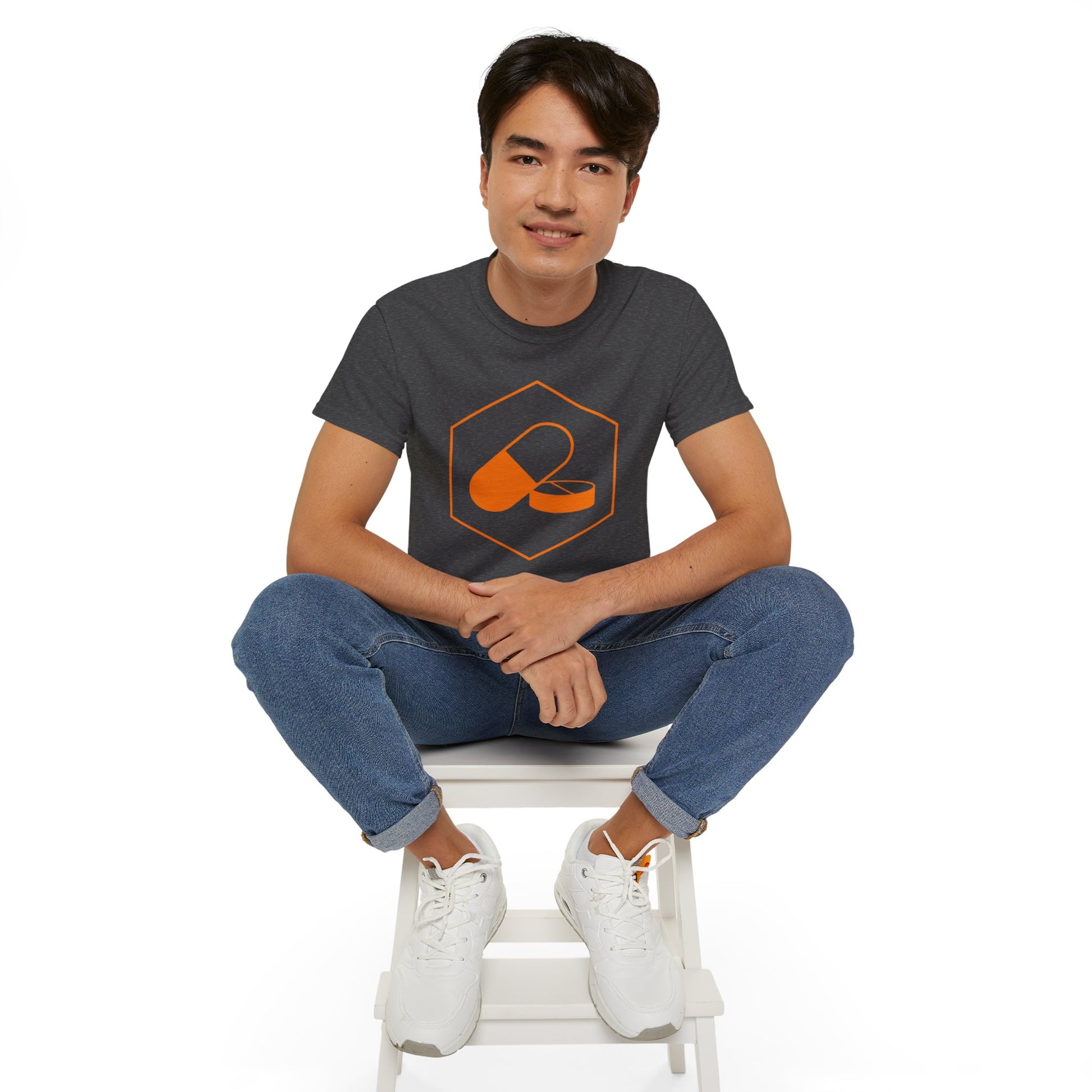 Orange PilledOrange Pilled 
Take a leap of faith with this ultra cotton unisex tee from Orange Pilled. With quality cotton construction, bold designs are guaranteed to shine. Perfectly tappedT-ShirtPrintifyBlock Style Co