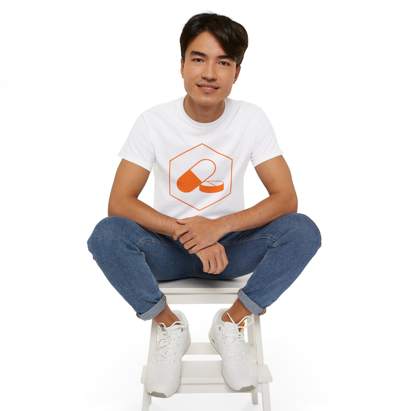 Orange PilledOrange Pilled 
Take a leap of faith with this ultra cotton unisex tee from Orange Pilled. With quality cotton construction, bold designs are guaranteed to shine. Perfectly tappedT-ShirtPrintifyBlock Style Co