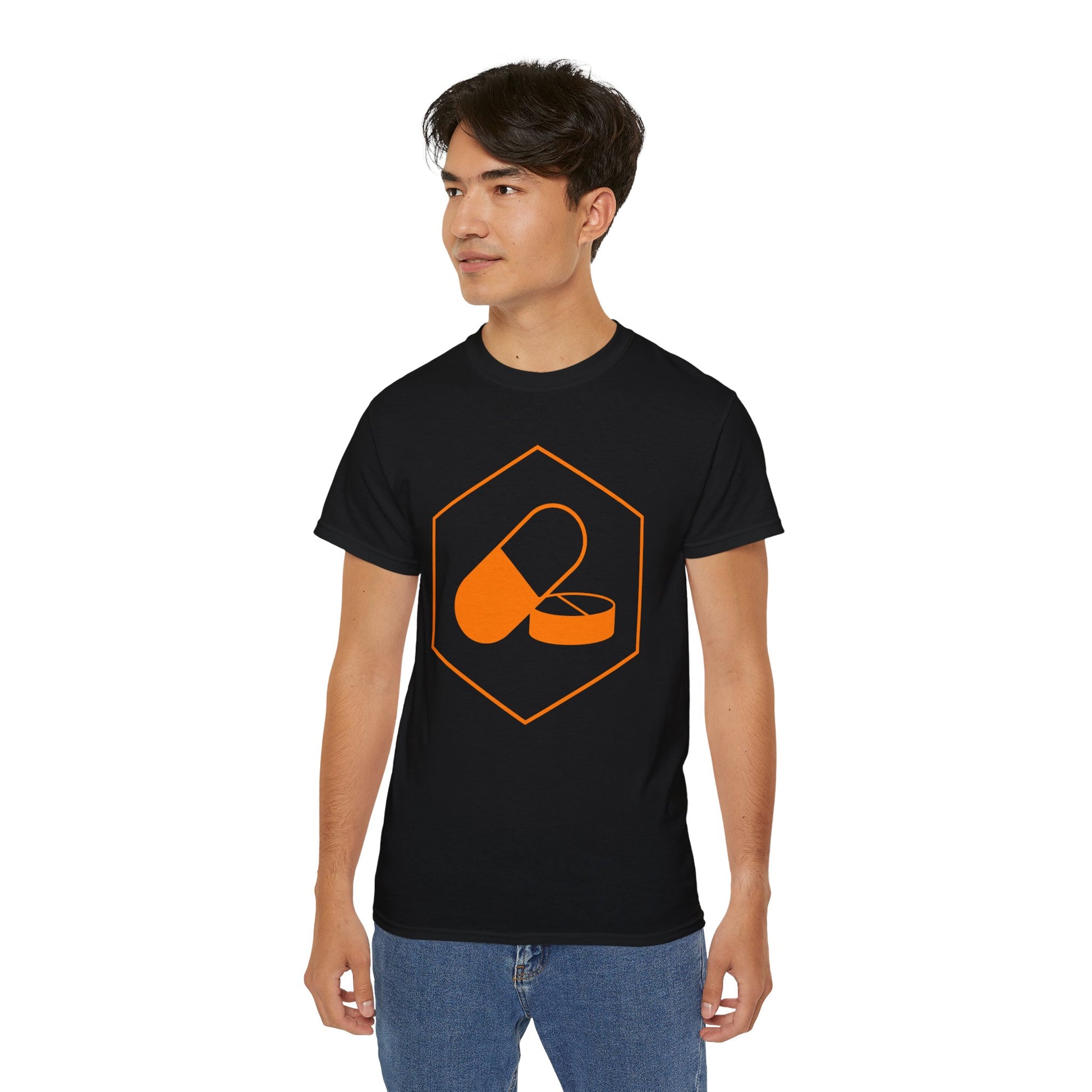 Orange PilledOrange Pilled 
Take a leap of faith with this ultra cotton unisex tee from Orange Pilled. With quality cotton construction, bold designs are guaranteed to shine. Perfectly tappedT-ShirtPrintifyBlock Style Co