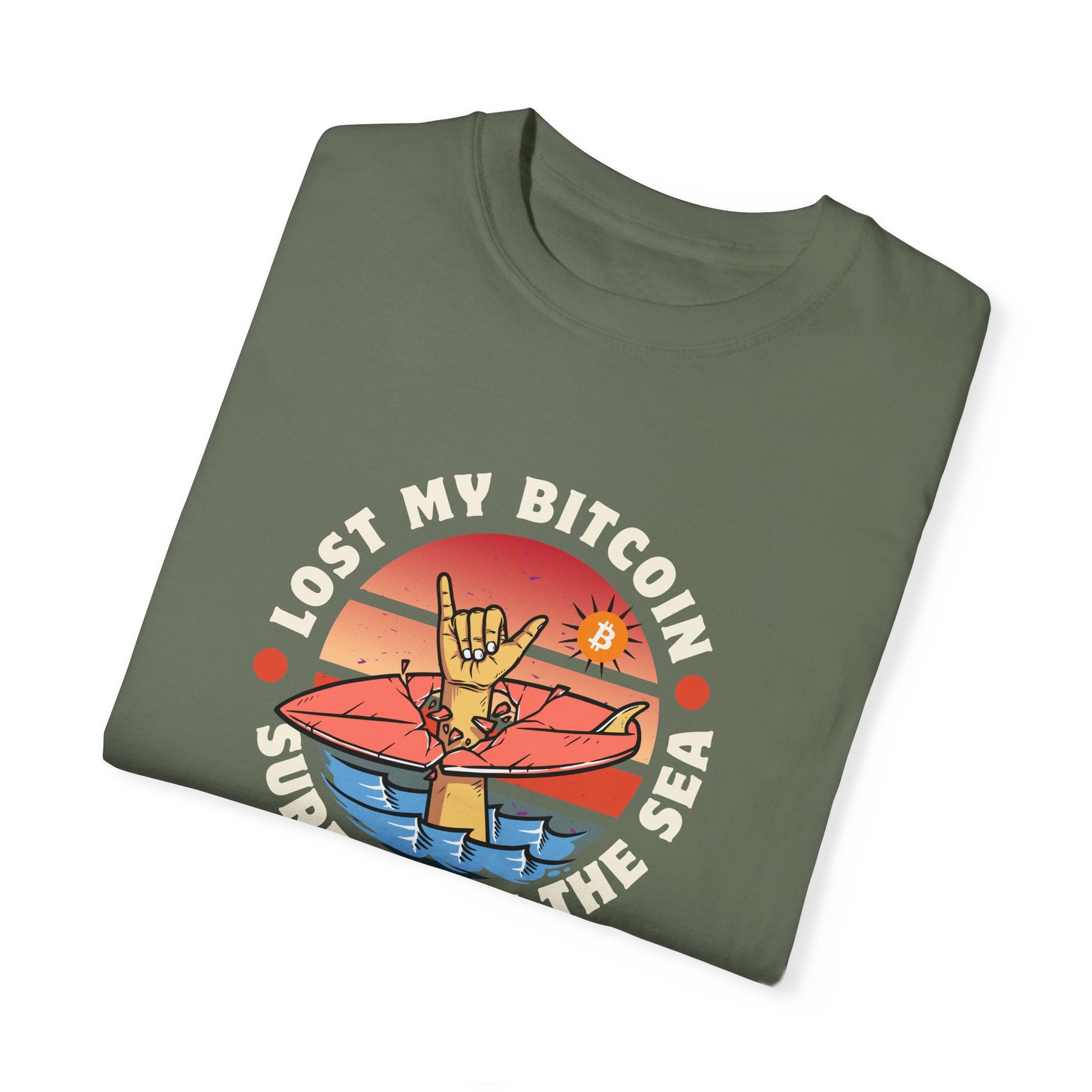 Lost BitcoinLost Bitcoin at Sea 
Introducing the "Comfort Colors 1717" garment-dyed t-shirt from Comfort Colors! Customize it to your heart's content with its 100% ring-spun cotton fabric. The sofT-ShirtPrintifyBlock Style Co