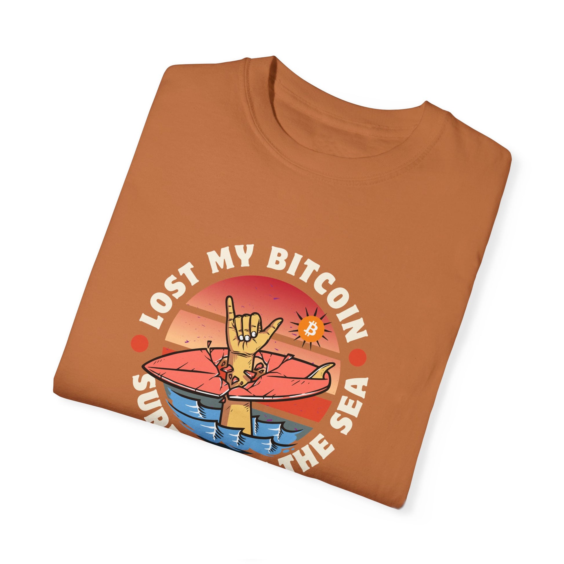 Lost BitcoinLost Bitcoin at Sea 
Introducing the "Comfort Colors 1717" garment-dyed t-shirt from Comfort Colors! Customize it to your heart's content with its 100% ring-spun cotton fabric. The sofT-ShirtPrintifyBlock Style Co