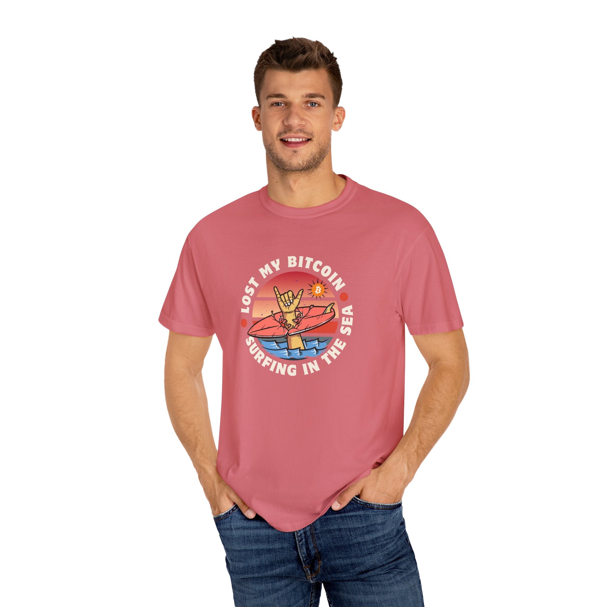 Lost BitcoinLost Bitcoin at Sea 
Introducing the "Comfort Colors 1717" garment-dyed t-shirt from Comfort Colors! Customize it to your heart's content with its 100% ring-spun cotton fabric. The sofT-ShirtPrintifyBlock Style Co