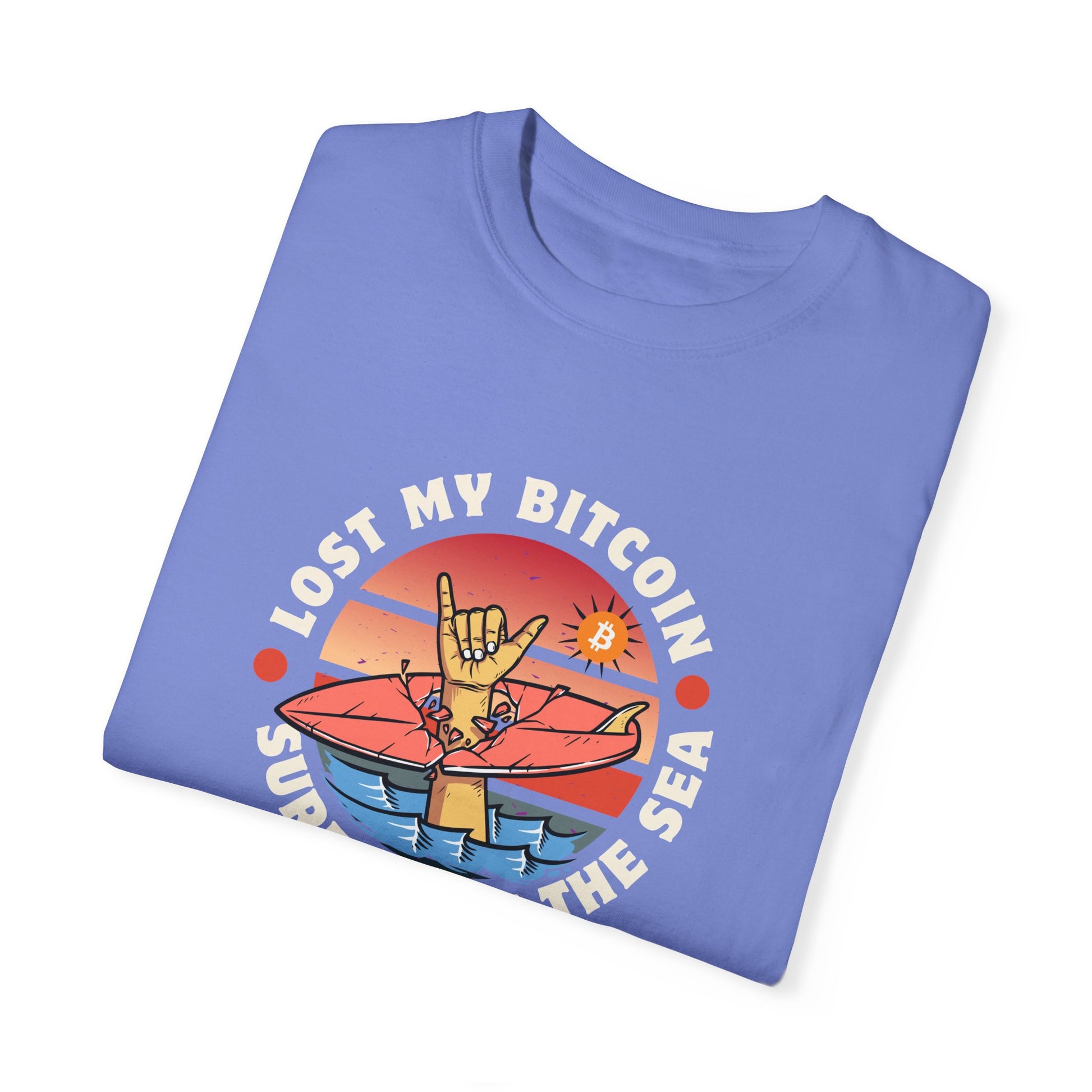 Lost BitcoinLost Bitcoin at Sea 
Introducing the "Comfort Colors 1717" garment-dyed t-shirt from Comfort Colors! Customize it to your heart's content with its 100% ring-spun cotton fabric. The sofT-ShirtPrintifyBlock Style Co