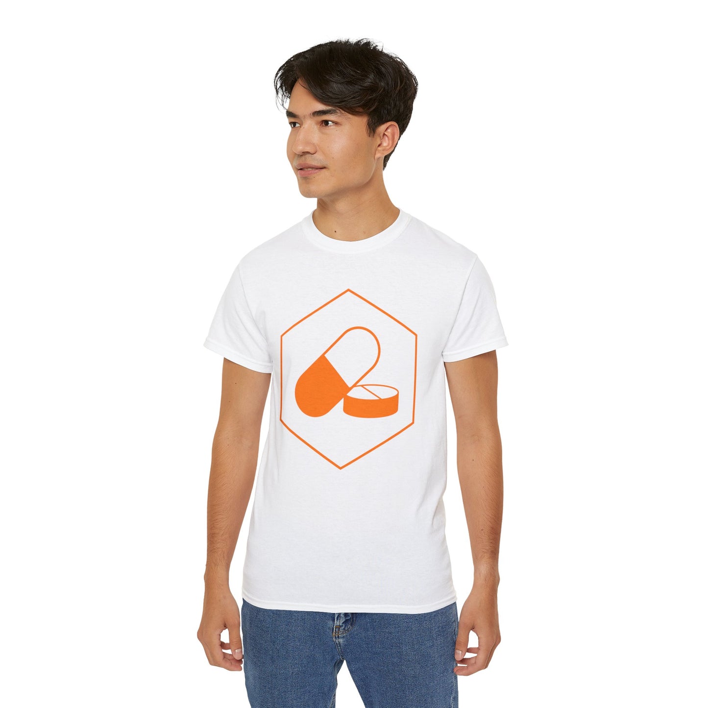 Orange PilledOrange Pilled 
Take a leap of faith with this ultra cotton unisex tee from Orange Pilled. With quality cotton construction, bold designs are guaranteed to shine. Perfectly tappedT-ShirtPrintifyBlock Style Co